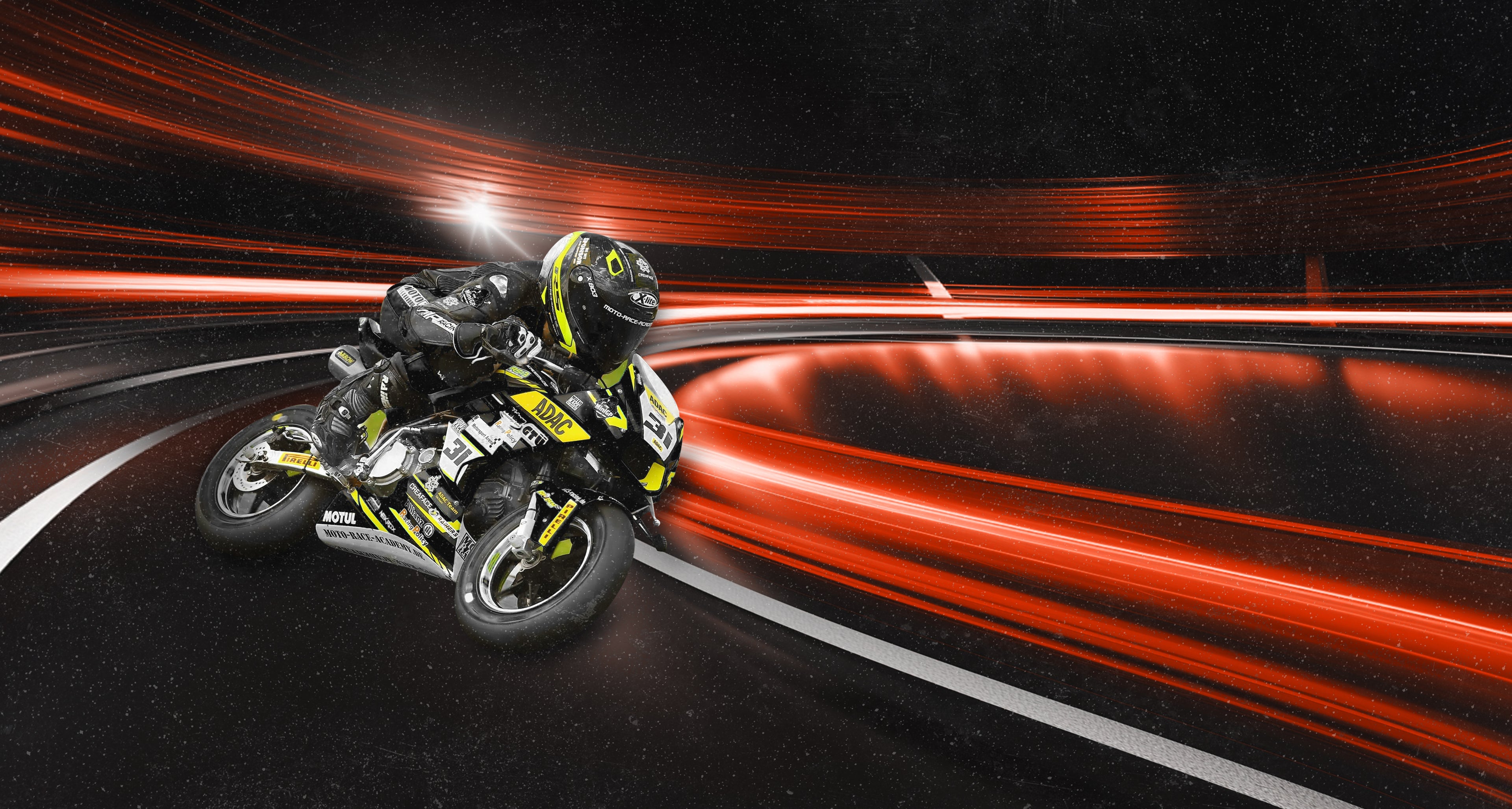 Moto GP Rennsportfahrer